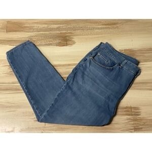 Lee High Rise Cropped Skinny Jeans Blue Size 20WP